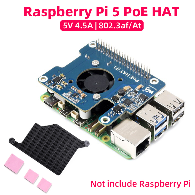 Raspberry Pi 5 PoE HAT (F) 802 - огляд і ціна Argon One V3 M.2 Nvme Case